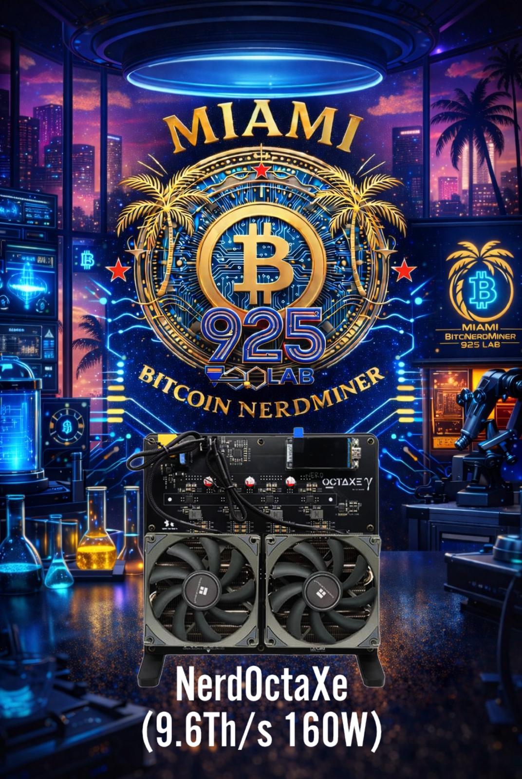 "NerdOctaXe 9.6 THE STAR ISLAND SERIES- Miami Bitcoin NerdMiner"