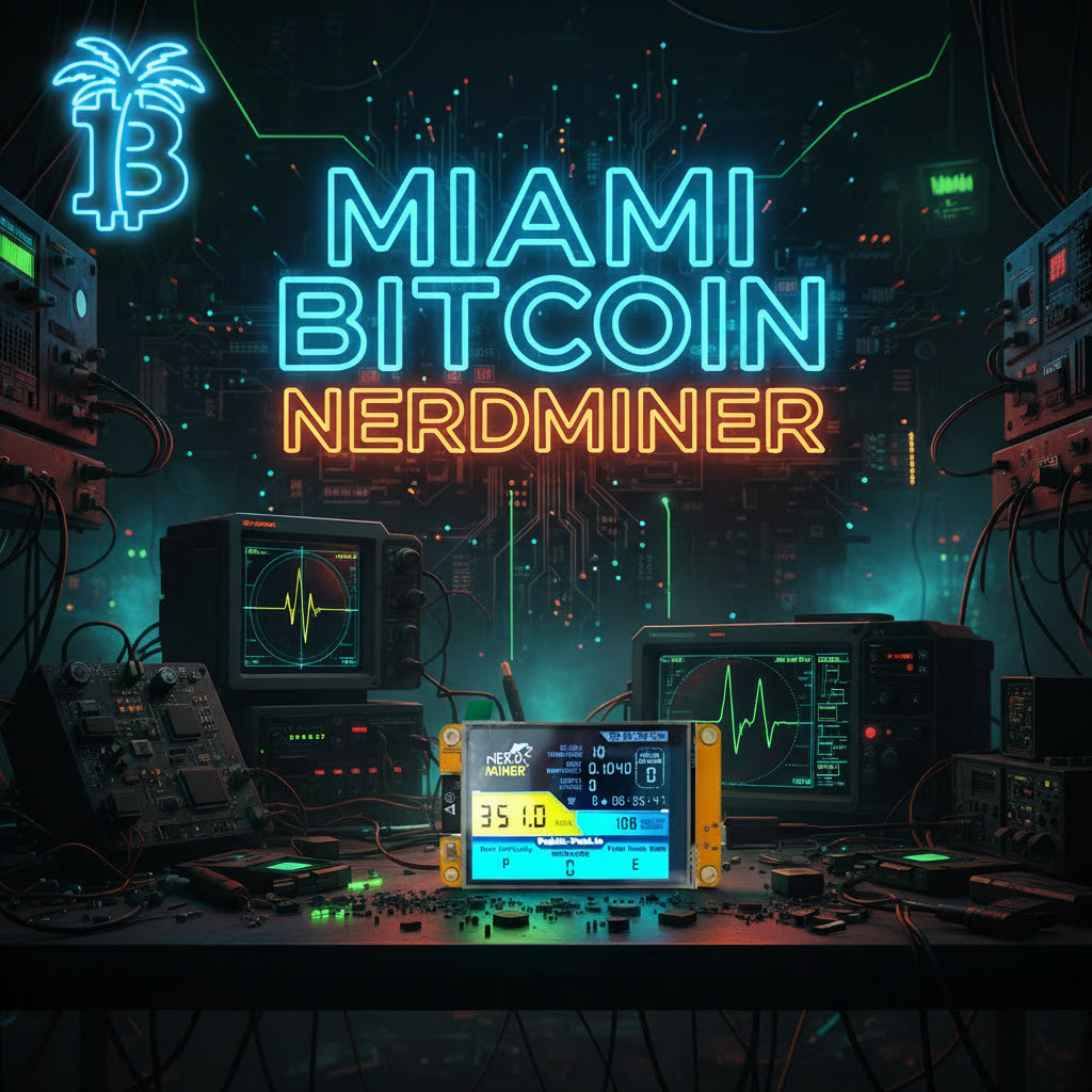 "The Ticket-Standard Case THE WYNWOOD SERIES- Miami Bitcoin NerdMiner"