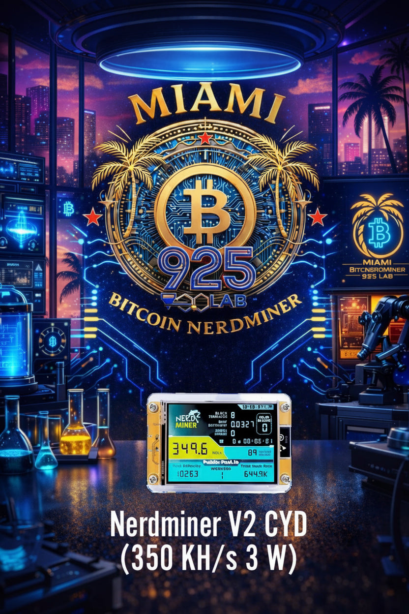 "Nerd Miner V2 CYD- THE WYNWOOD SERIES- Miami Bitcoin NerdMiner"