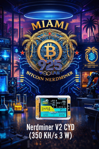 "Nerd Miner V2 CYD- THE WYNWOOD SERIES- Miami Bitcoin NerdMiner"